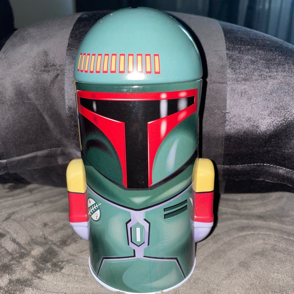 Disney Star Wars a tin/ bank Bounty hunter.